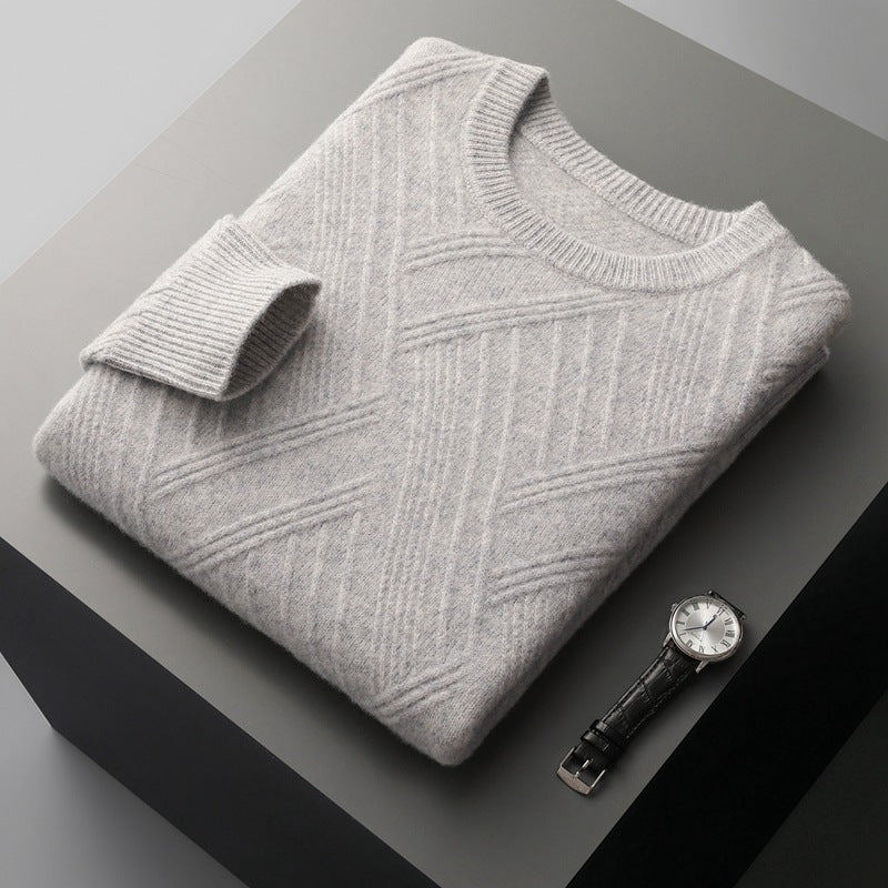 Jacquard Mens Sweater - Purcell's Clothing Company - 0