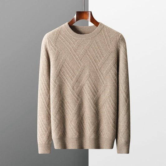 Jacquard Mens Sweater - Purcell's Clothing Company - 0