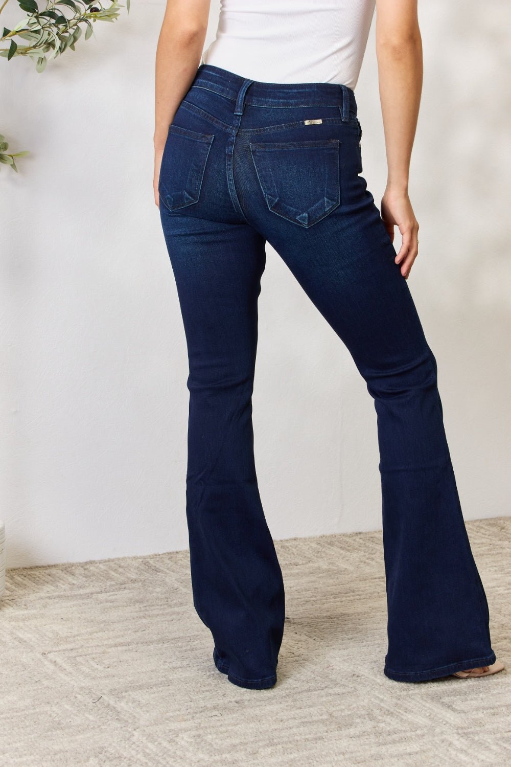 Kancan Full Size Mid Rise Flare Jeans - Purcell's Clothing Company - 