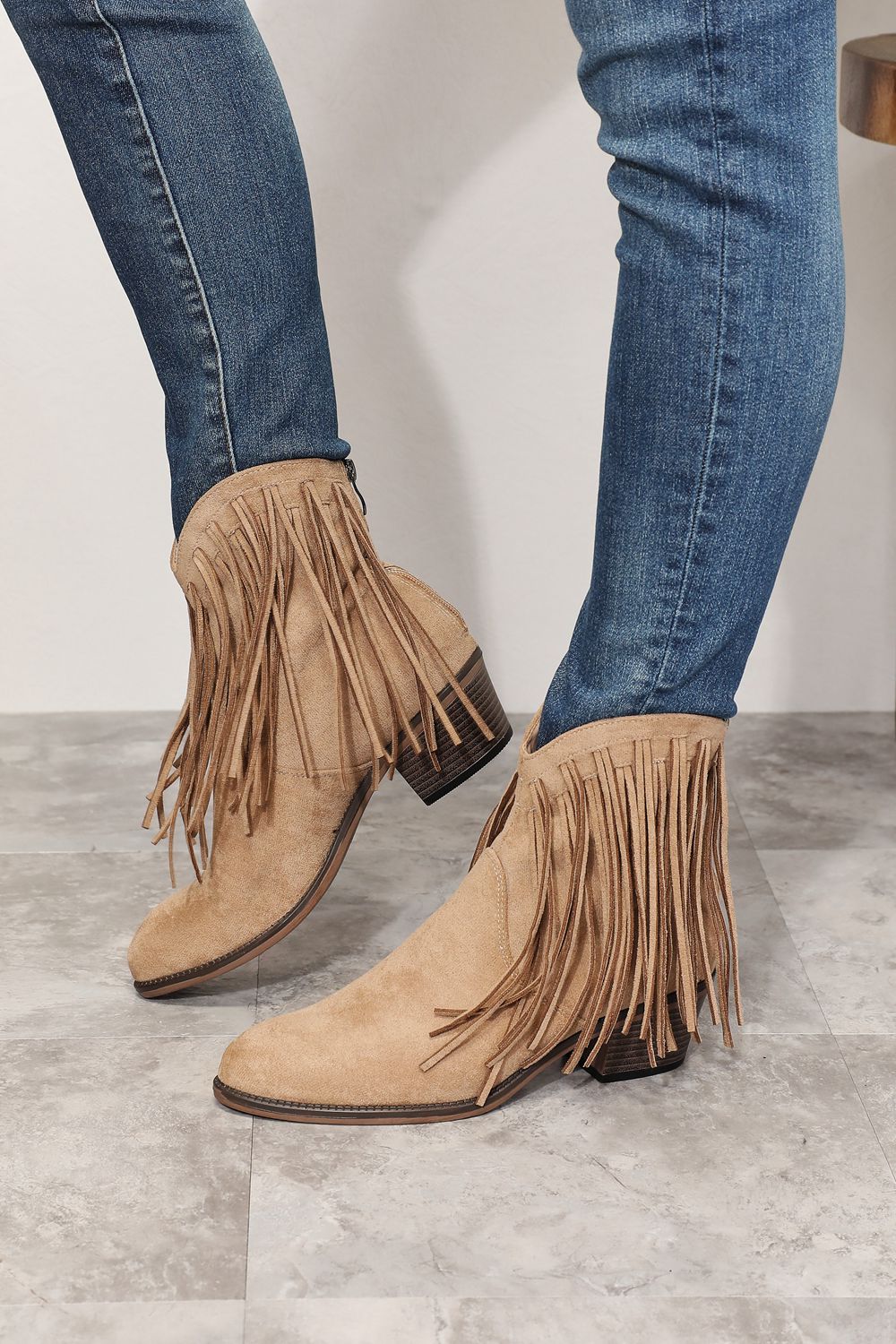 Legend Women's Fringe Cowboy Western Ankle Boots - Purcell's Clothing Company - 