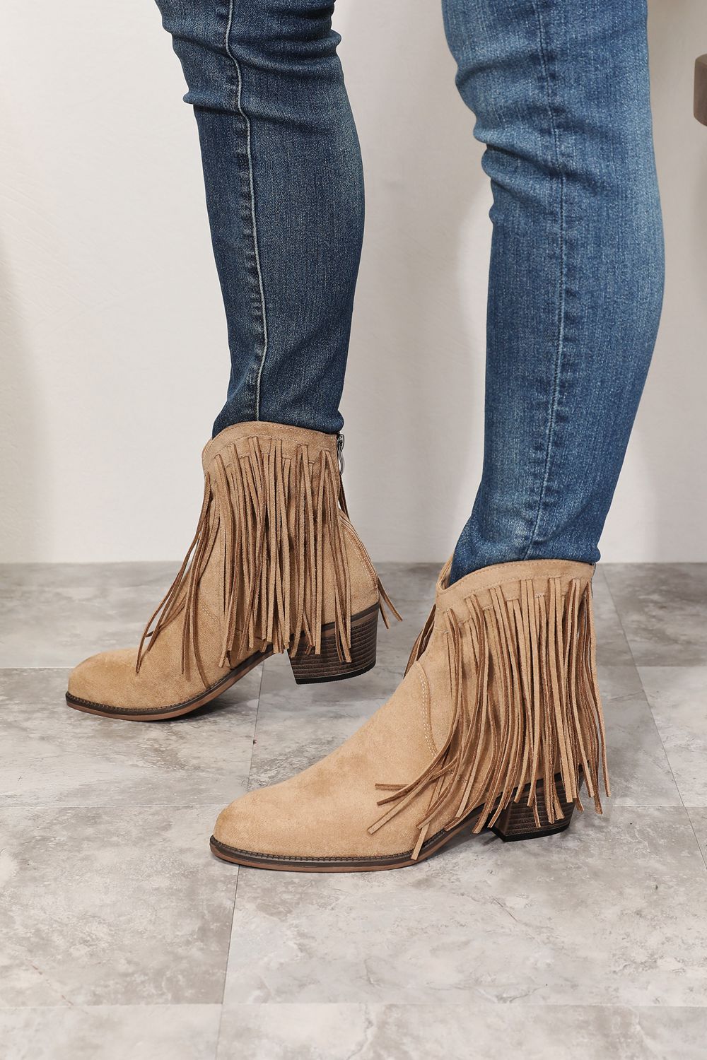 Legend Women's Fringe Cowboy Western Ankle Boots - Purcell's Clothing Company - 