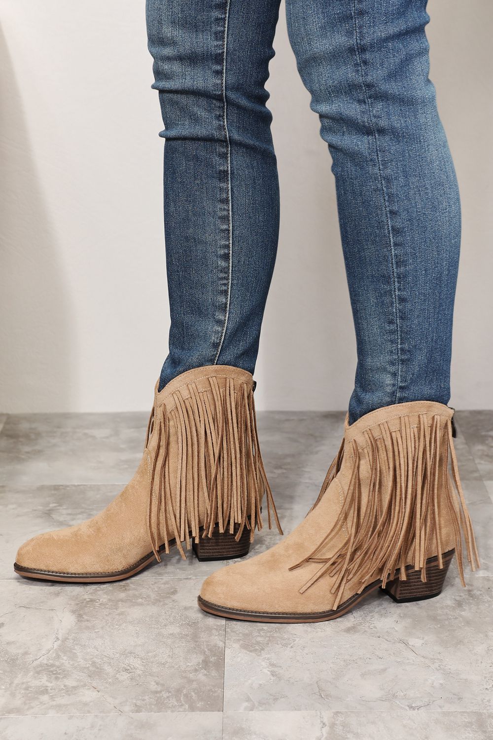 Legend Women's Fringe Cowboy Western Ankle Boots - Purcell's Clothing Company - 