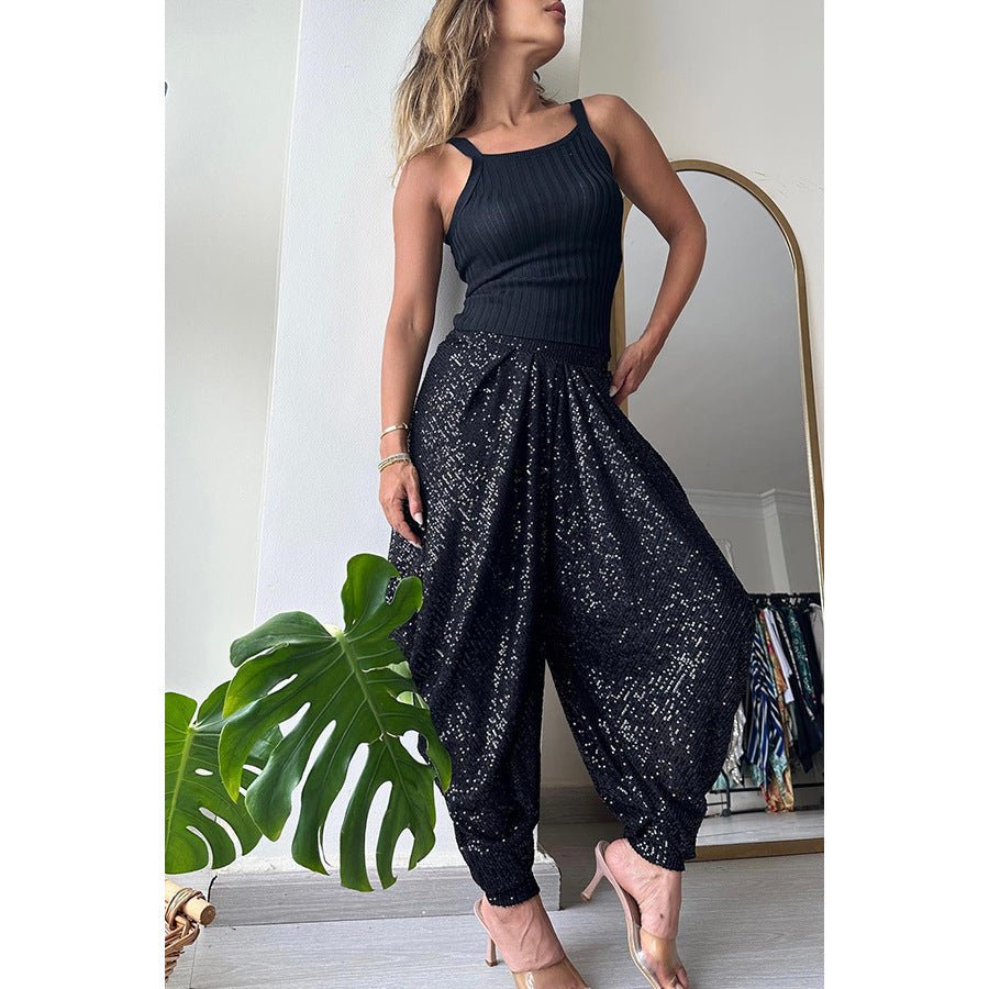 Loose Sequin Trousers - Purcell's Clothing Company - 4