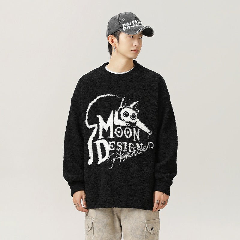 Men And Women Autumn And Winter New Couple Loose Pullover American Sweater - Purcell's Clothing Company - 0