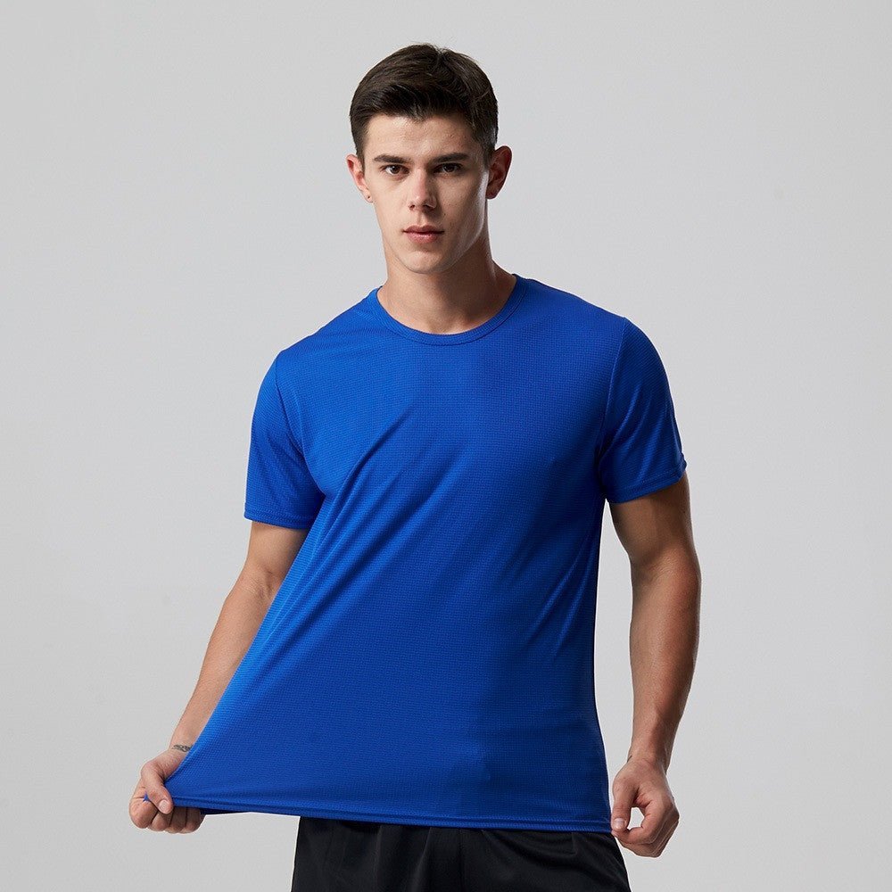 Men Quick Dry T Shirt Running Slim Fit Top Tees Solid Shirts - Purcell's Clothing Company - 0