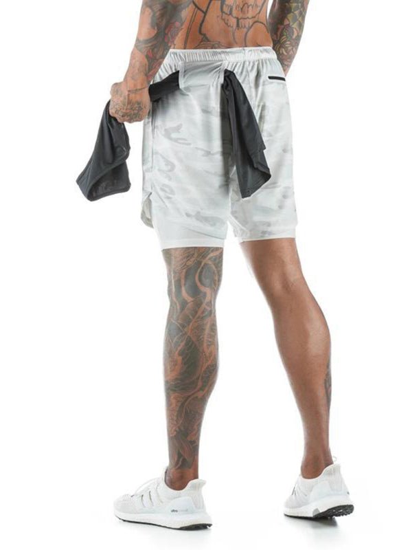 Men's athleisure fake two - piece shorts - Purcell's Clothing Company - 