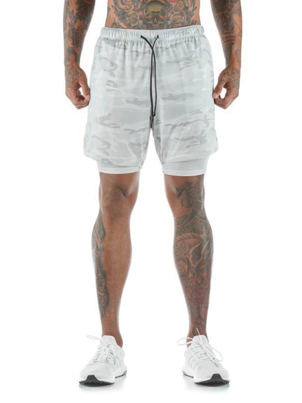 Men's athleisure fake two - piece shorts - Purcell's Clothing Company - 