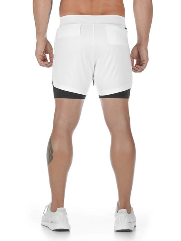 Men's athleisure fake two - piece shorts - Purcell's Clothing Company - 