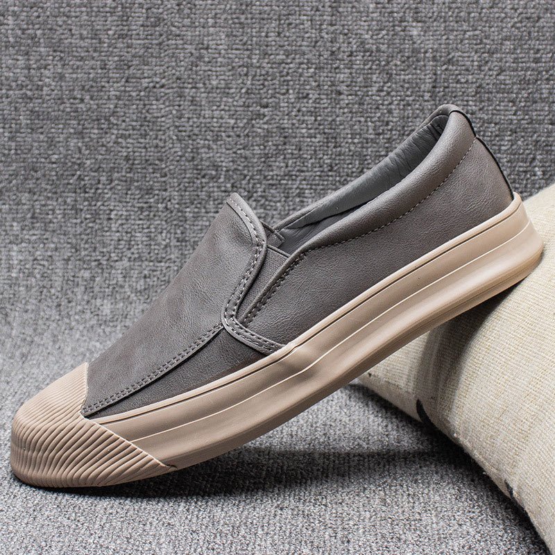 Mens Casual Leather Rubber Shoes - Purcell's Clothing Company - 0