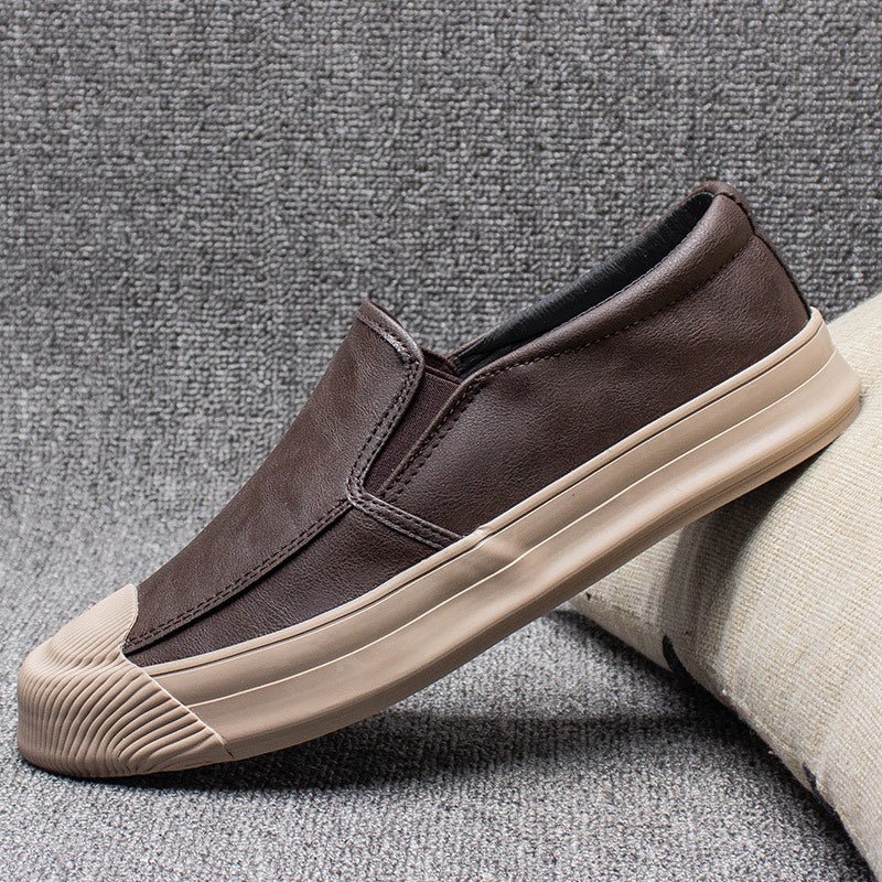 Mens Casual Leather Rubber Shoes - Purcell's Clothing Company - 0