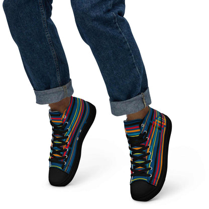 Colorful High Top Canvas Shoes - Purcell's Clothing Company