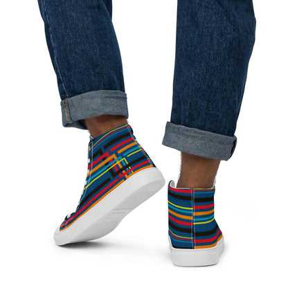 Colorful High Top Canvas Shoes - Purcell's Clothing Company