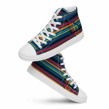 Colorful High Top Canvas Shoes - Purcell's Clothing Company