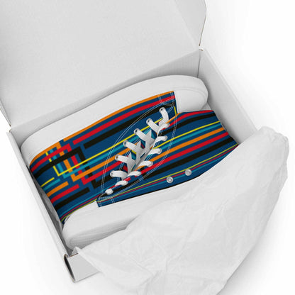 Colorful High Top Canvas Shoes - Purcell's Clothing Company