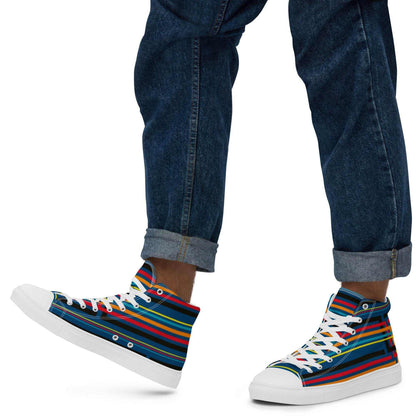 Colorful High Top Canvas Shoes - Purcell's Clothing Company