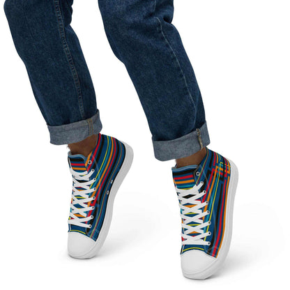 Colorful High Top Canvas Shoes - Purcell's Clothing Company