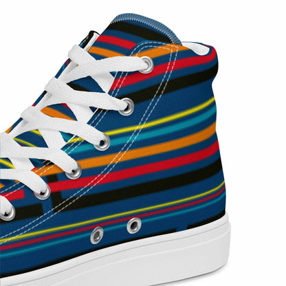 Colorful High Top Canvas Shoes - Purcell's Clothing Company