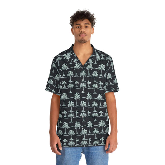 Men's Midnight Island Hawaiian Shirt - Purcell's Clothing Company - 