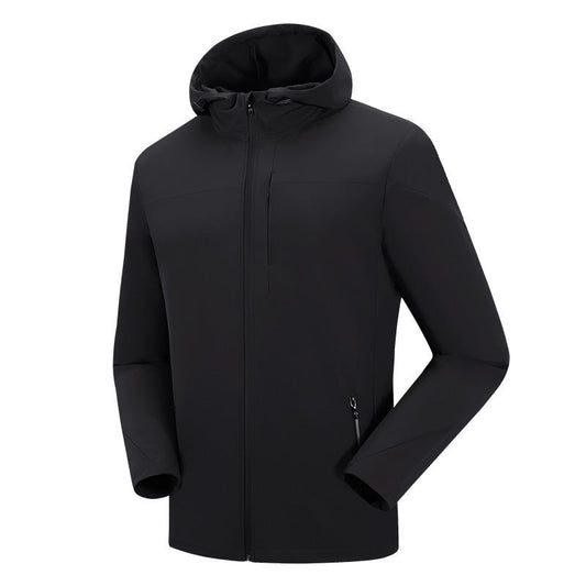 Men's movement in the spring and autumn season, men's single layer elastic mountaineering jackets, waterproof, windproof, breathable and caprant riding clothes - Purcell's Clothing Company - 0