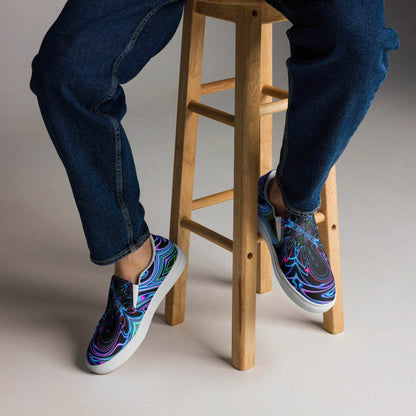 Slip On Psychedelic Canvas Shoes - Purcell's Clothing Company