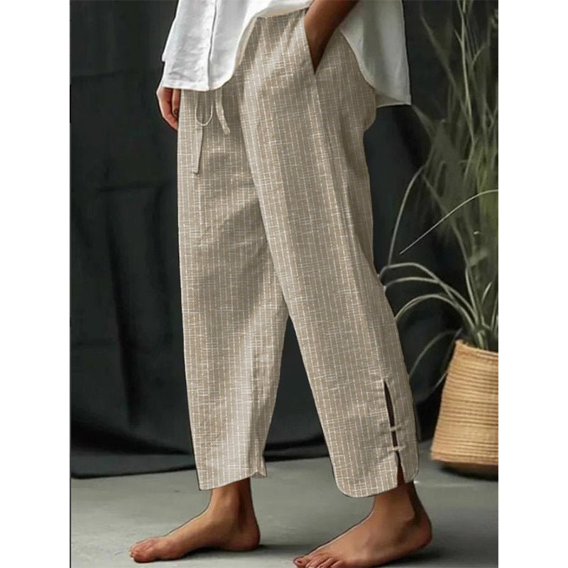 Men's Striped Slit Lace - up Pocket Trousers - Purcell's Clothing Company - 0