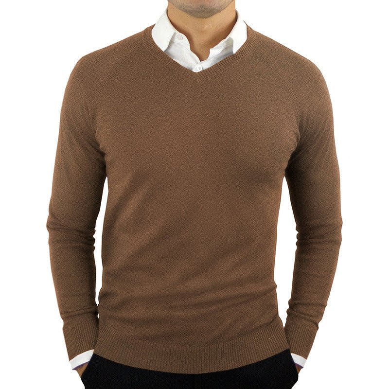 Men's Sweaters, Long - sleeved Sweaters, High - neck Bottoming Shirts - Purcell's Clothing Company - 0