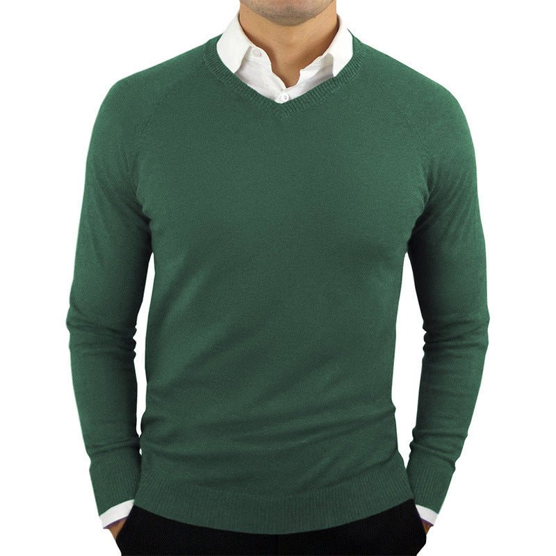 Men's Sweaters, Long - sleeved Sweaters, High - neck Bottoming Shirts - Purcell's Clothing Company - 0