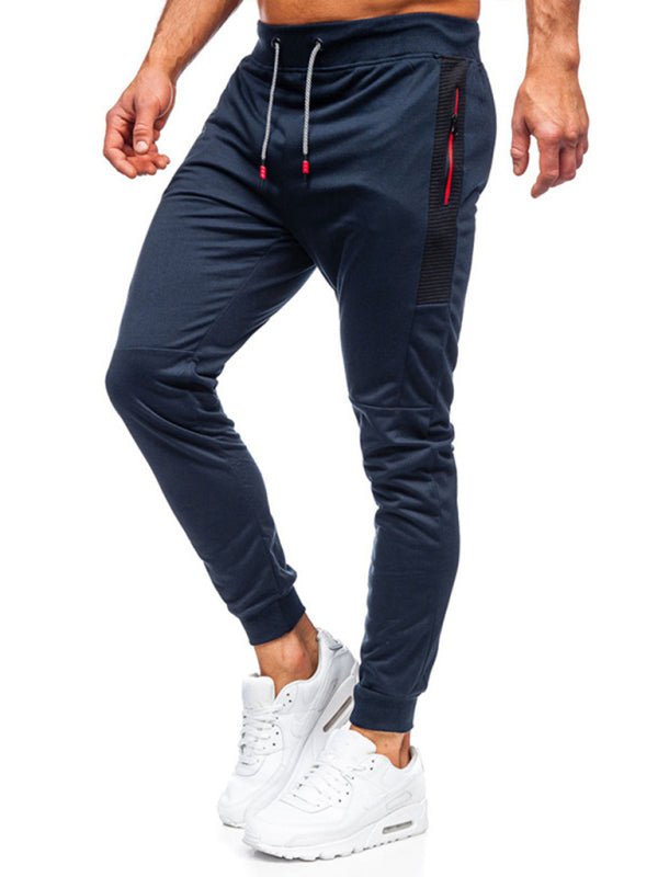 Men's Sweatpants Contrasting Color Pocket Straight Casual Pants - Purcell's Clothing Company - 