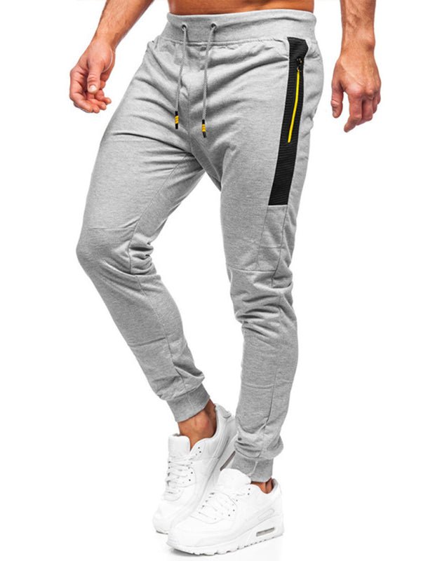 Men's Sweatpants Contrasting Color Pocket Straight Casual Pants - Purcell's Clothing Company - 