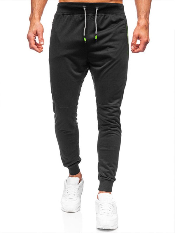 Men's Sweatpants Contrasting Color Pocket Straight Casual Pants - Purcell's Clothing Company - 