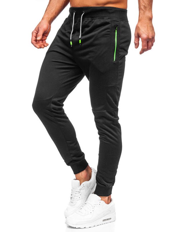 Men's Sweatpants Contrasting Color Pocket Straight Casual Pants - Purcell's Clothing Company - 