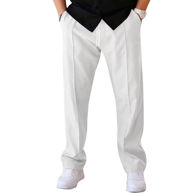 Men's Trousers Sports Casual Loose Straight Pants With Drawstring Design Clothing - Purcell's Clothing Company - 4