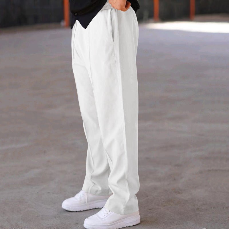 Men's Trousers Sports Casual Loose Straight Pants With Drawstring Design Clothing - Purcell's Clothing Company - 4