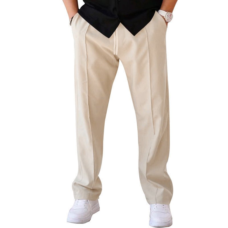 Men's Trousers Sports Casual Loose Straight Pants With Drawstring Design Clothing - Purcell's Clothing Company - 4