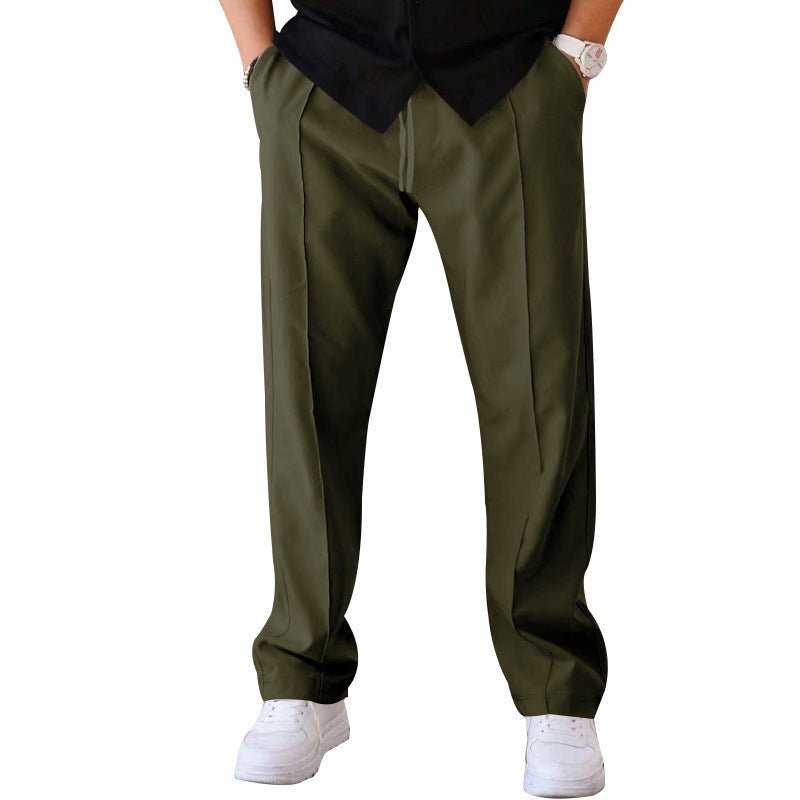 Men's Trousers Sports Casual Loose Straight Pants With Drawstring Design Clothing - Purcell's Clothing Company - 4