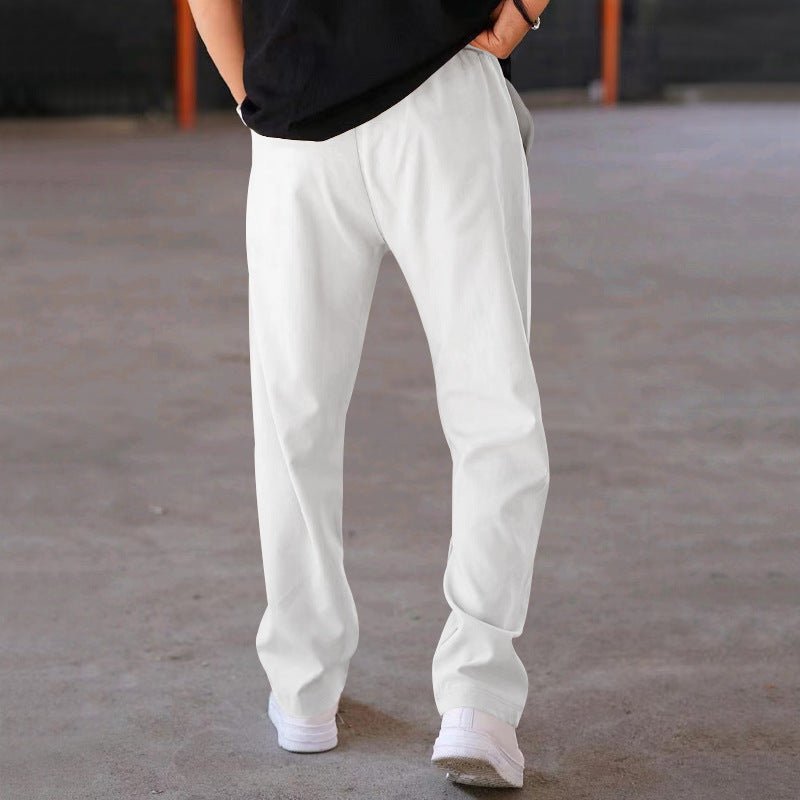 Men's Trousers Sports Casual Loose Straight Pants With Drawstring Design Clothing - Purcell's Clothing Company - 4