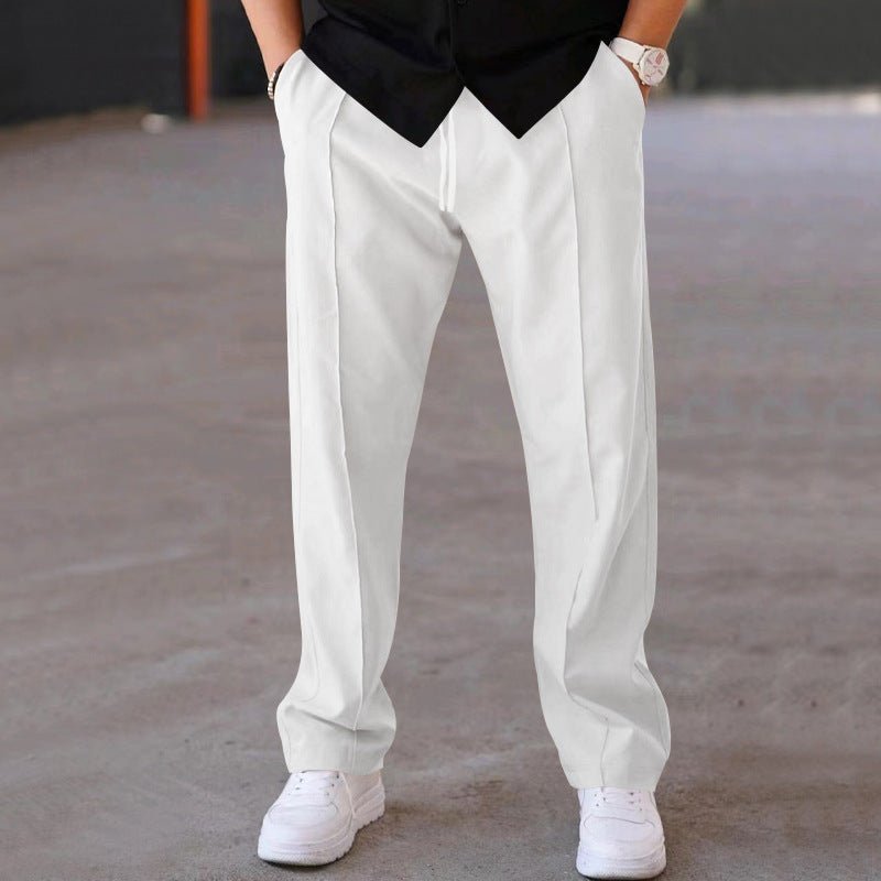 Men's Trousers Sports Casual Loose Straight Pants With Drawstring Design Clothing - Purcell's Clothing Company - 4