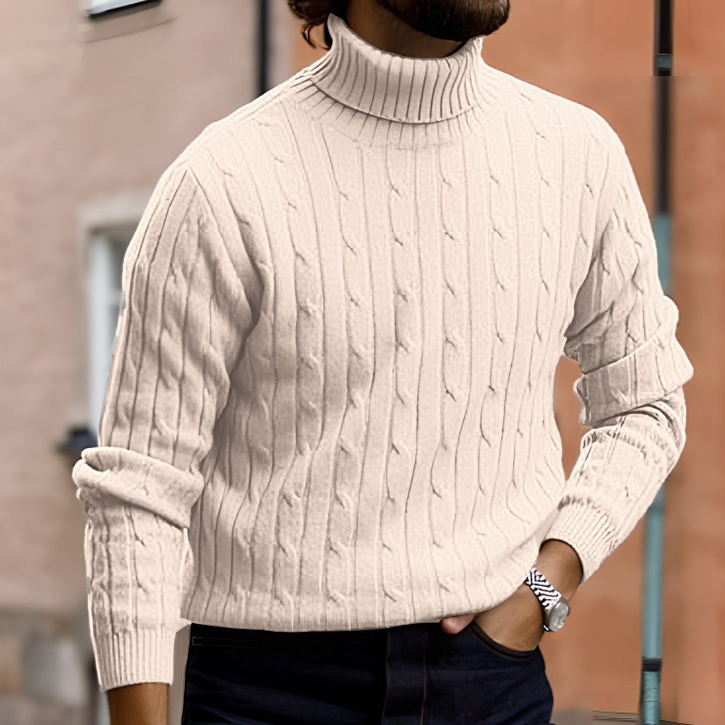 Men's Turtleneck Long Sleeve Sweater Casual Sweater Top - Purcell's Clothing Company - 0