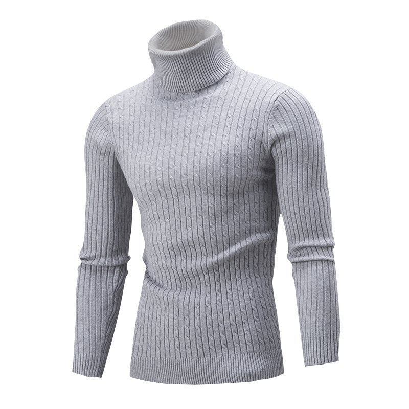 Men's Turtleneck Long Sleeve Sweater Casual Sweater Top - Purcell's Clothing Company - 0