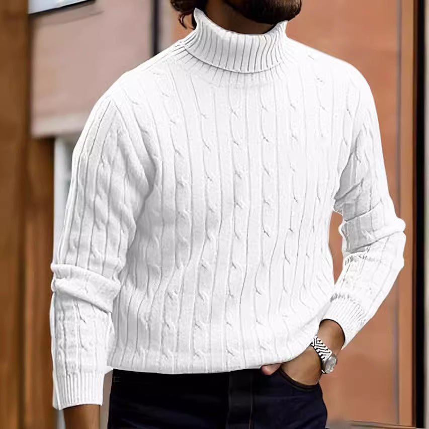 Men's Turtleneck Long Sleeve Sweater Casual Sweater Top - Purcell's Clothing Company - 0