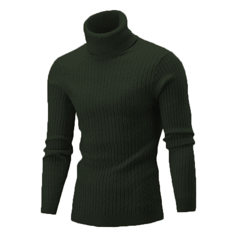 Men's Turtleneck Long Sleeve Sweater Casual Sweater Top - Purcell's Clothing Company - 0