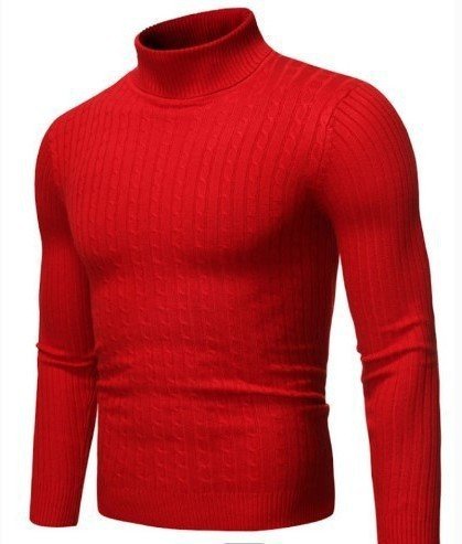 Men's Turtleneck Long Sleeve Sweater Casual Sweater Top - Purcell's Clothing Company - 0