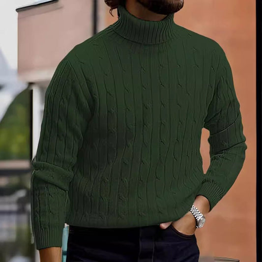 Men's Turtleneck Long Sleeve Sweater Casual Sweater Top - Purcell's Clothing Company - 0