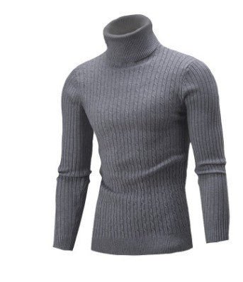 Men's Turtleneck Long Sleeve Sweater Casual Sweater Top - Purcell's Clothing Company - 0