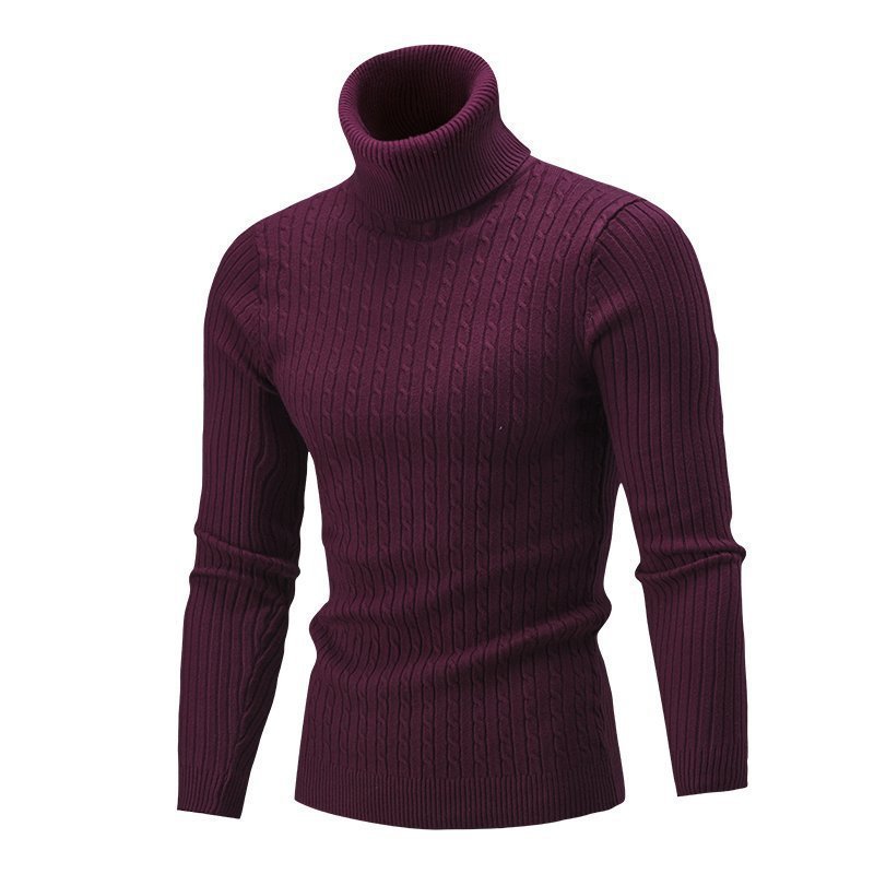 Men's Turtleneck Long Sleeve Sweater Casual Sweater Top - Purcell's Clothing Company - 0