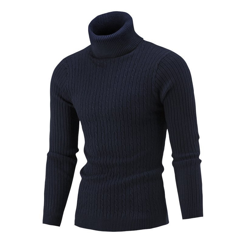 Men's Turtleneck Long Sleeve Sweater Casual Sweater Top - Purcell's Clothing Company - 0