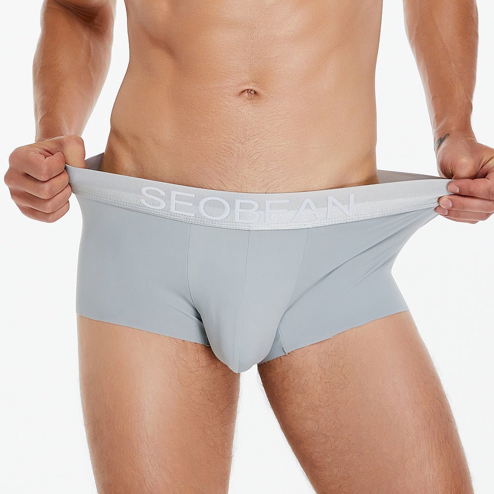 Men's Underwear Low Waist Ice Silk Boxers - Purcell's Clothing Company - 0