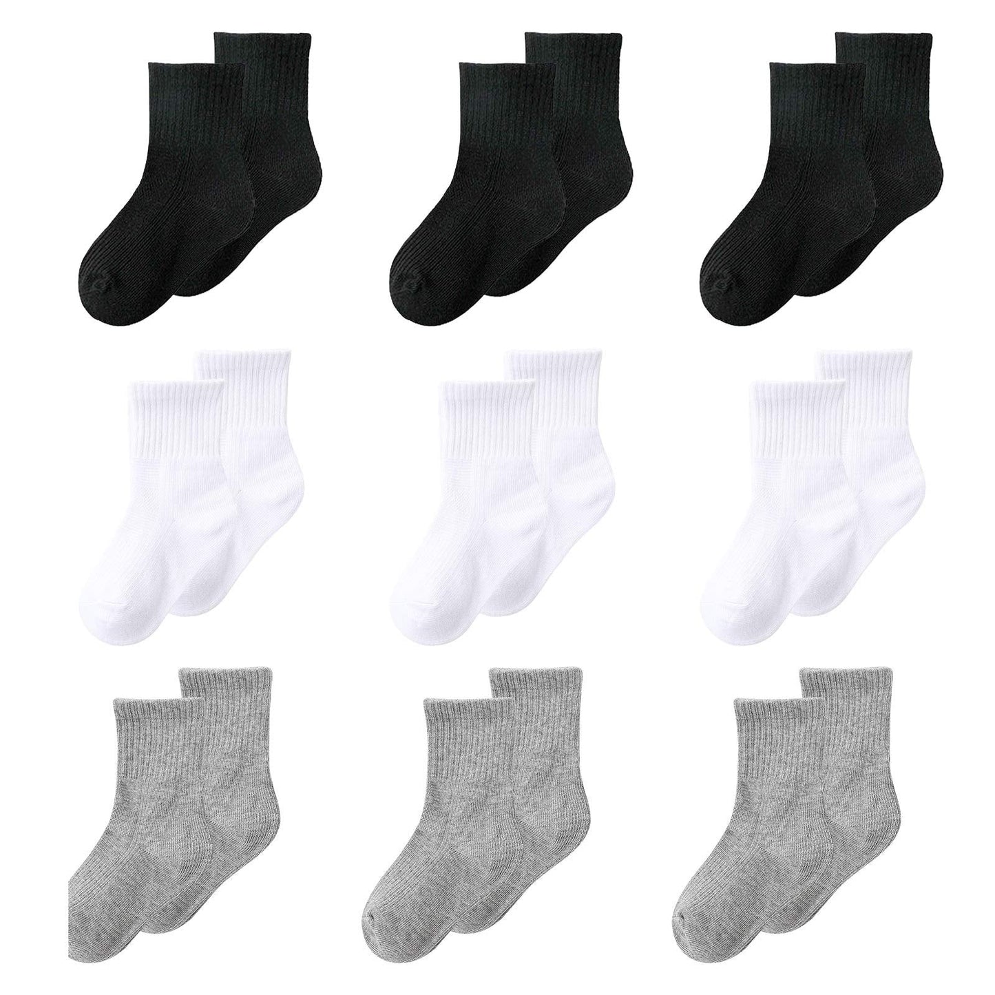 MINI PANDA Girls Socks (9 Pair Pack) - Purcell's Clothing Company - 