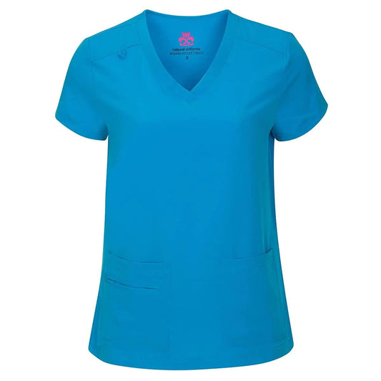 M&M SCRUBS Women's Breathable Cool Stretch Fabric Scrub Top and cargo Pant Set W.b X - Small - Petite - Purcell's Clothing Company - 