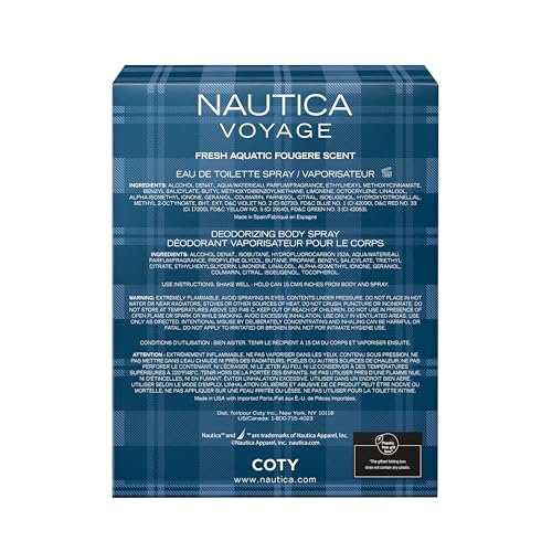 NAUTICA VOYAGE Eau De Toilette (Fresh Romantic Fruity/Woody Scent) - Purcell's Clothing Company - 